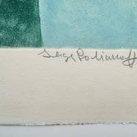 Komposition in Blau, Grün und Rot (Aquatinta) — Serge POLIAKOFF — Detail der Signatur