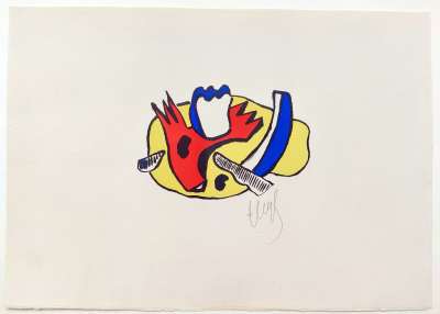 Nature morte (Farblithographie) - Fernand LEGER