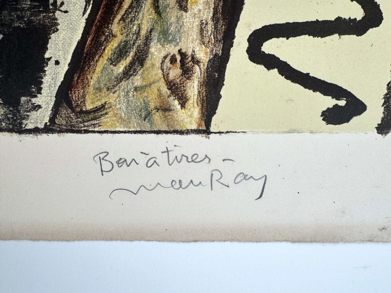 La nuit de Saint Jean de Luz (Lithographie) — MAN RAY — Zoom signature