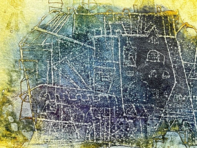 Lunaisons (Planche II) (Aquatinte et carborundum) - Shoichi HASEGAWA