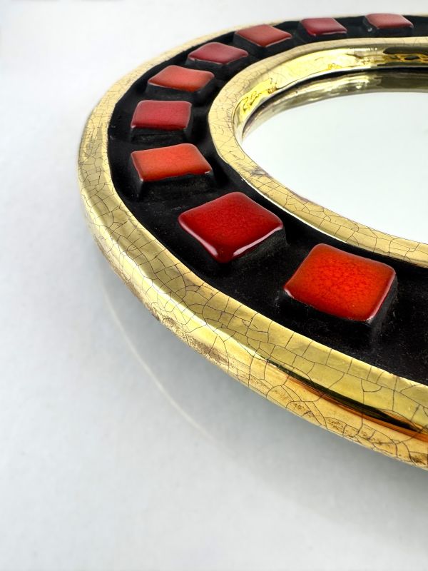 &lsquo;Carousel&rsquo; Mirror (Ceramic) - Mithé ESPELT