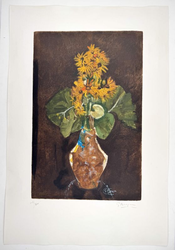 Les Marguerites (Eau-forte et aquatinte) - Georges BRAQUE