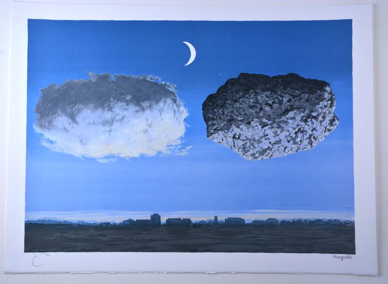 La Bataille de l'Argonne (Lithographie) - René MAGRITTE