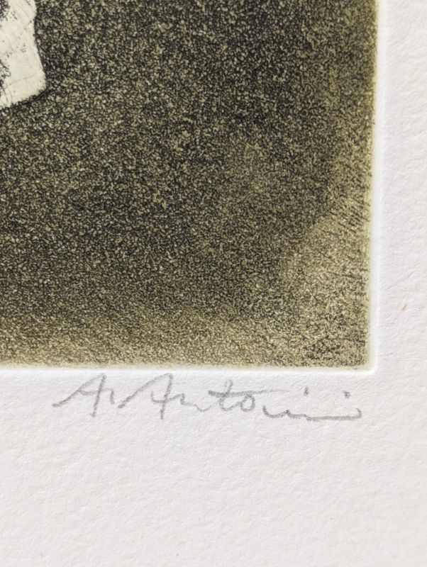 Les falaises (Aquatinte) - Annapia ANTONINI