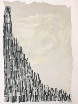 Élégie pour Georges Pompidou (Lithographie) - Maria Helena VIEIRA DA SILVA