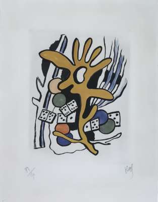 Les Dominos (Eau-forte et aquatinte) - Fernand LEGER