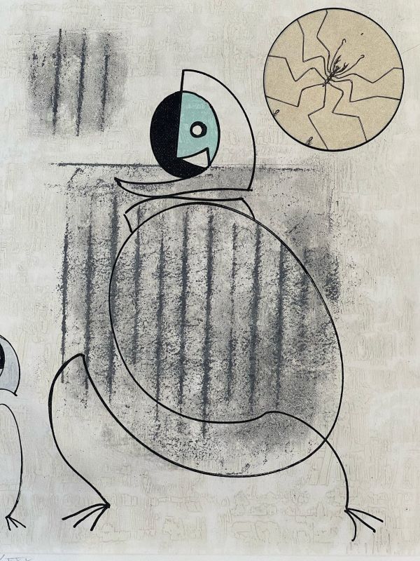 Oiseaux en péril (Radierung und Aquatinta) - Max ERNST