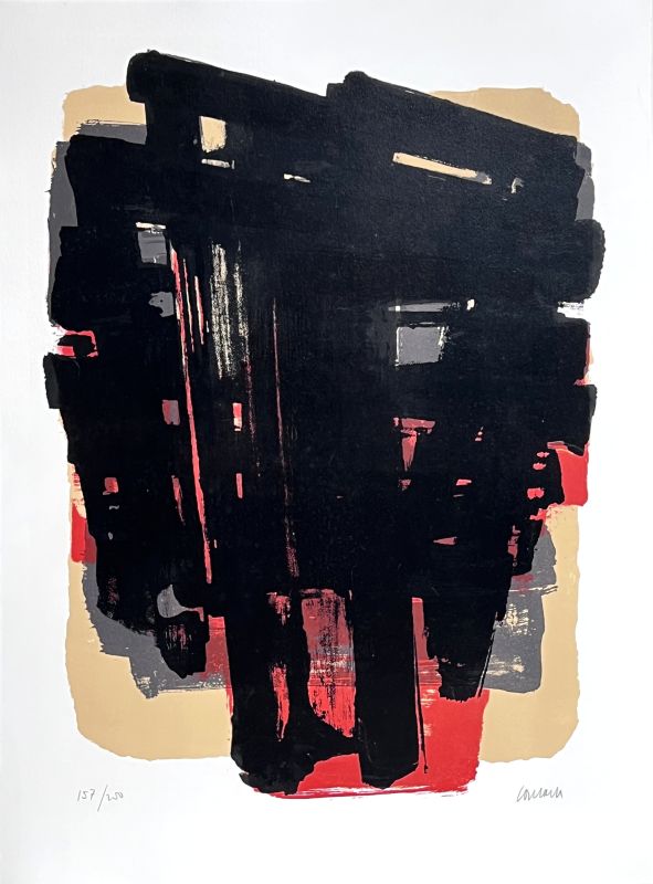 Lithograph n&deg;8 (Lithograph) - Pierre  SOULAGES
