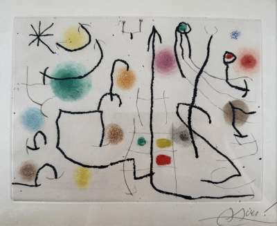 Rogellio Lacouri&egrave;re P&ecirc;cheur de cuivres (Radierung und Carborundum) - Joan  MIRO