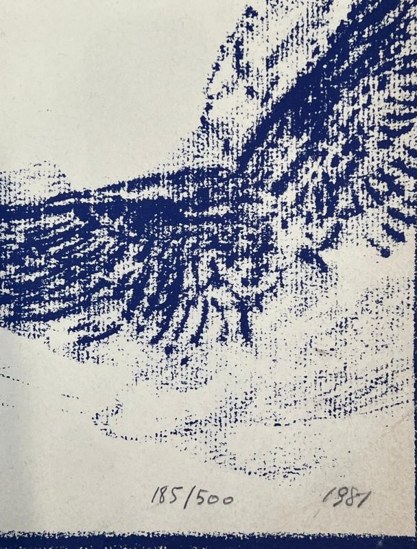 Igor MITORAJ (1944-2014) // Blue Wings (Lithograph) — Artistes Divers