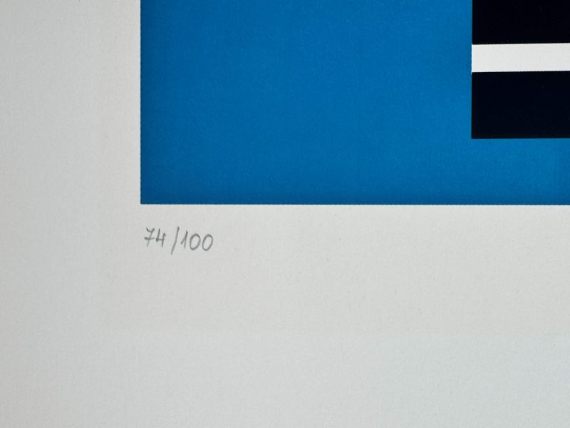 Les années Cinquante (Sérigraphie) — Victor VASARELY — Zoom numérotation