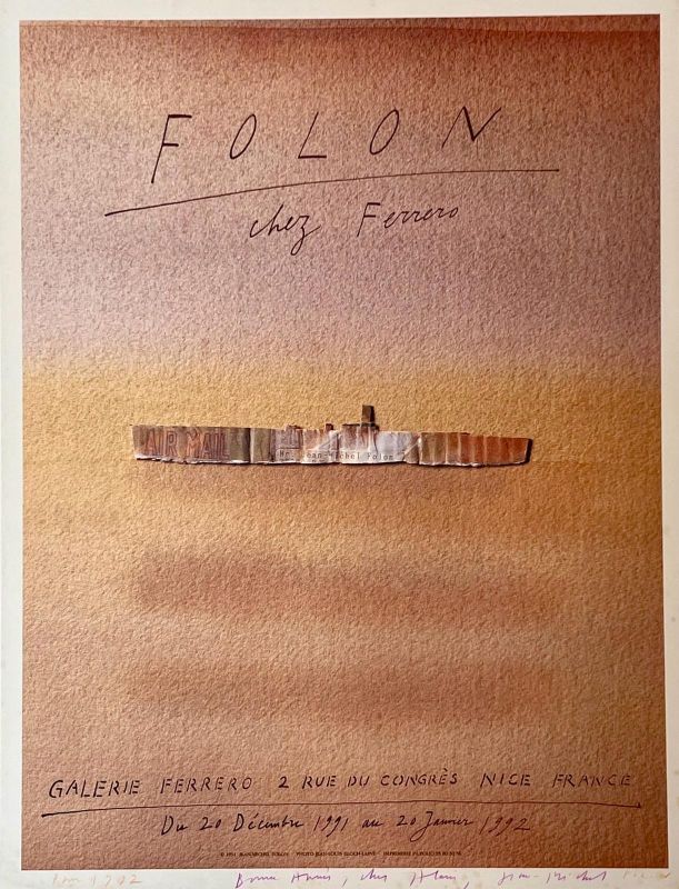 Folon chez Ferrero (Affiche) - Jean-Michel FOLON