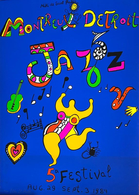Montreux Detroit Jazz 5th Festival (Nana jaune) (Sérigraphie) - Niki DE SAINT PHALLE