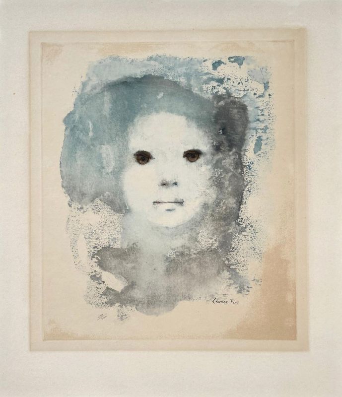 Léonor Fini (1907-1996) // Portrait d'une jeune fille (Eau-forte et aquatinte) — Artistes Divers