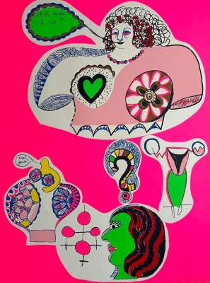 Nana Power (Planche xVIi) :  What shall I do ? (Sérigraphie) - Niki DE SAINT PHALLE