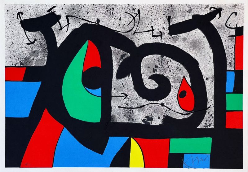 The Lizard with Golden Feathers (Lithograph) - Joan  MIRO