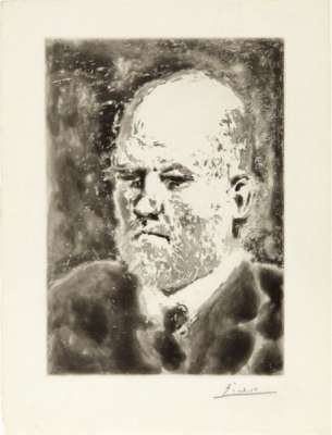 "Portrait de Vollard I" (Aquatinte) - Pablo  PICASSO