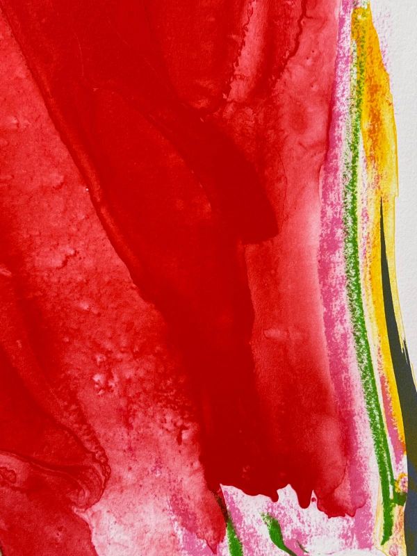 The Red Curtain (Satie) (Lithograph) - Olivier DEBRE