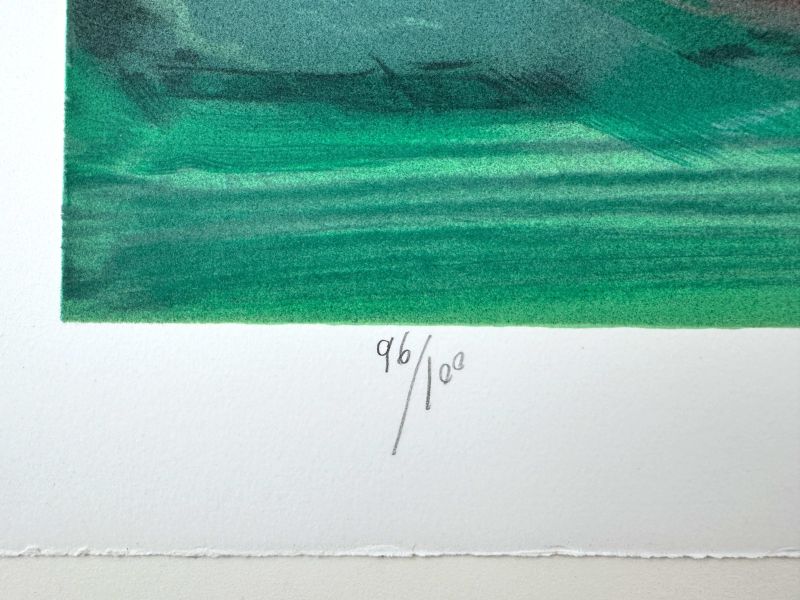 Strahlende Eleganz (Farblithographie) - Teh-Chun CHU