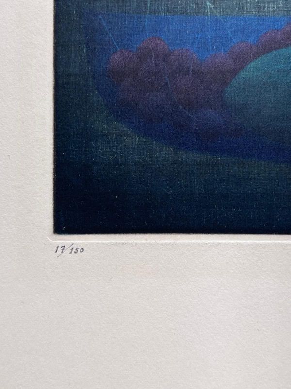 Yozo HAMAGUCHI (1909-2000) // Lemon and Cherries (Mezzotinto) -  Artistes Divers