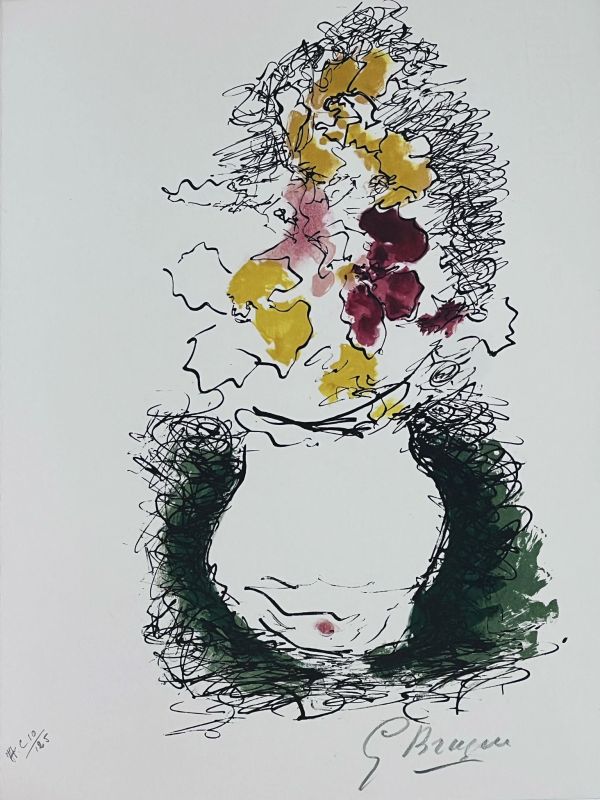 Le Bouquet (Litografía) - Georges BRAQUE