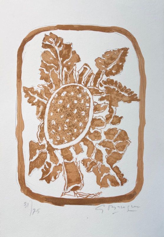 The Sunflower (Lithograph) - Georges BRAQUE