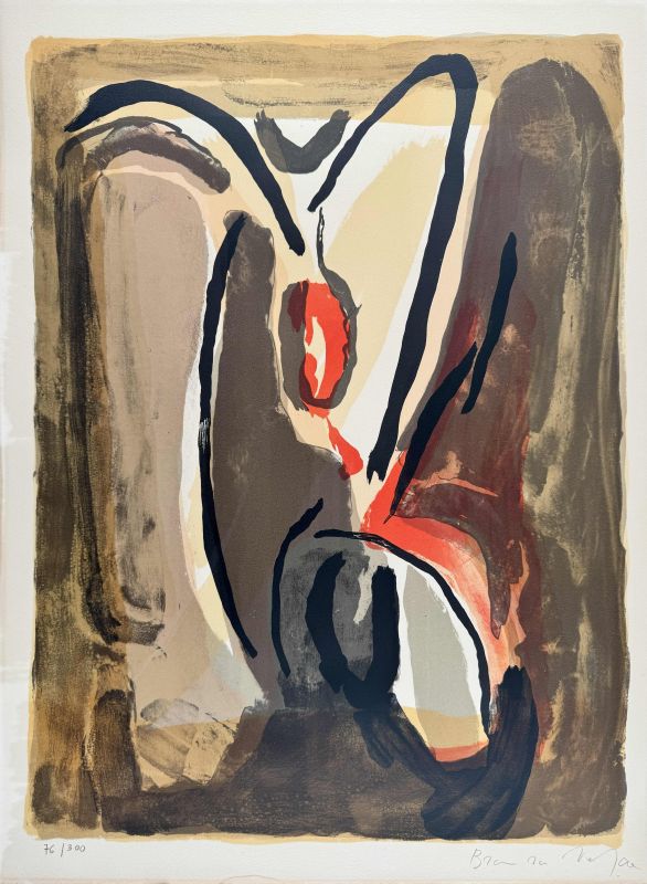 Untitled (Lithograph) — Bram VAN VELDE — Front view