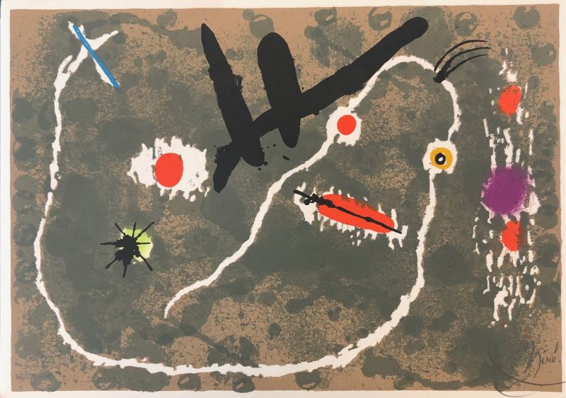 Le Lézard aux plumes d'or (Lithographie) - Joan  MIRO