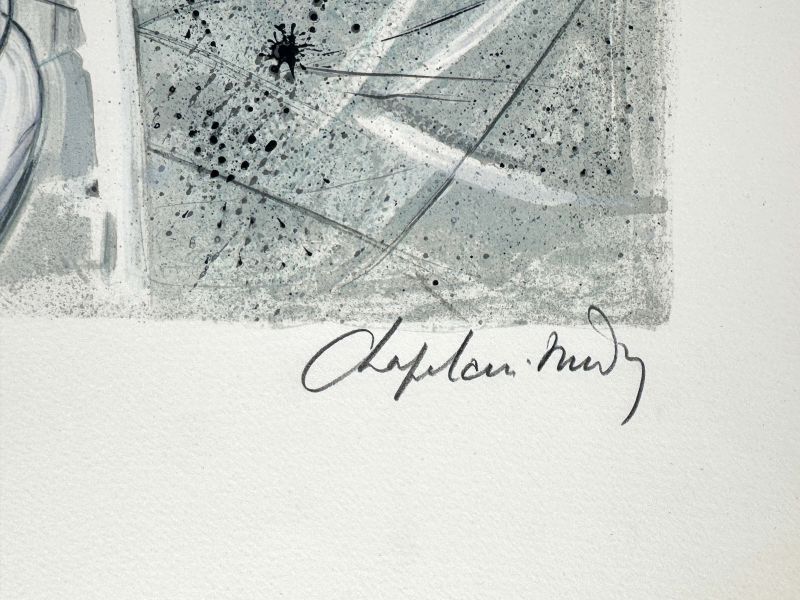 Roger Chapelain-Midy (1904-1992) // Nu aux singes (Lithograph) — Artistes Divers — Signature detail