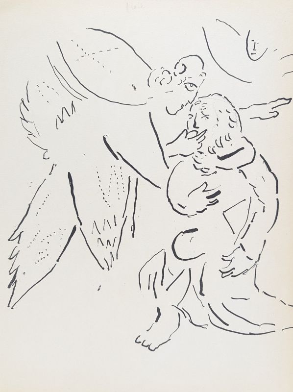 Isa&iuml;e  (Les Proph&egrave;tes) (Lithographie) - Marc CHAGALL