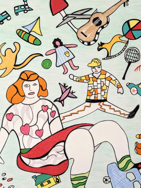 Les Jouets (Lithographie) - Niki DE SAINT PHALLE
