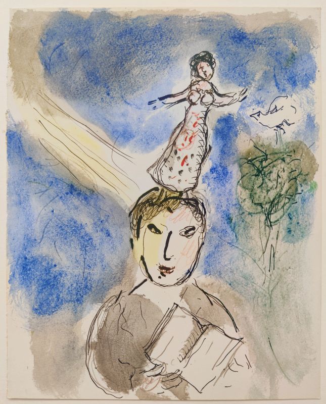 The reading (Lithograph) - Marc CHAGALL