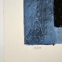 Blue, black and yellow composition (Lithograph) — Serge POLIAKOFF — Edition numbering detail