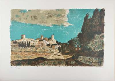 Roland Oudot (1897-1981) // Village proven&ccedil;al (Litografía) -  Artistes Divers
