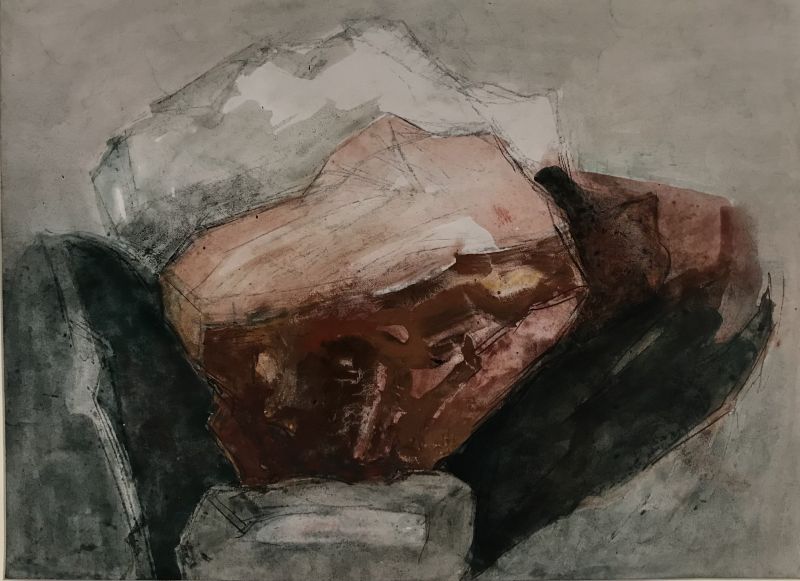 Rocks (Oil on paper (contemporary) ) - Véronique NEROU