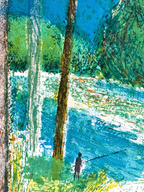 Guy Bardone (1927-2015) // Rivière aux grands arbres (Lithograph) — Artistes Divers — Detail view