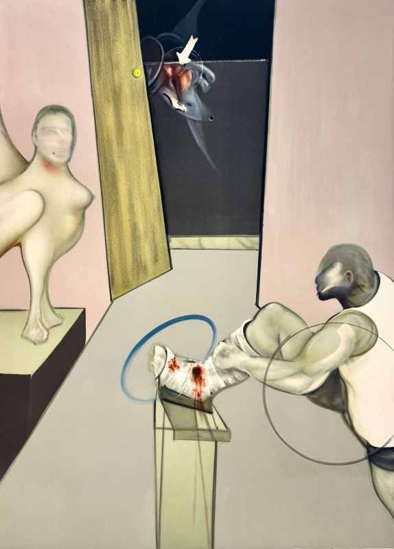 Ödipus und die Sphinx (Farblithographie) — Francis BACON — Detailansicht