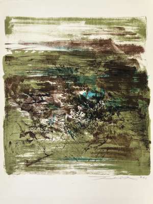 Sans titre (Lithographie) - Wou-ki  ZAO