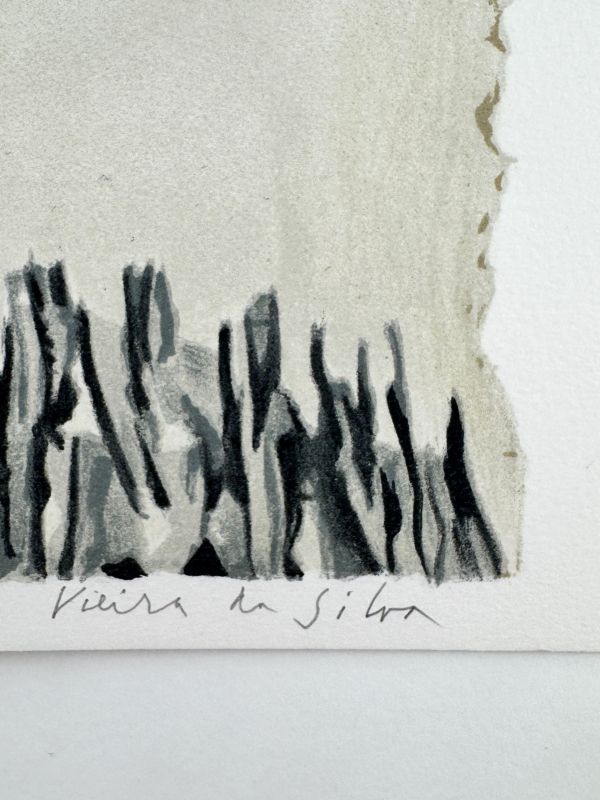 Elegy for Georges Pompidou (Lithograph) - Maria Helena VIEIRA DA SILVA