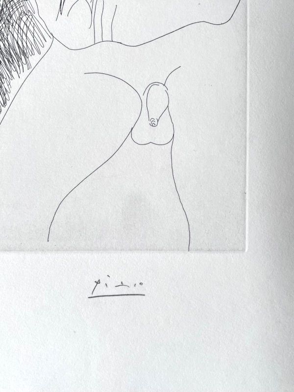 Old-fashioned and modern sex (Etching) - Pablo  PICASSO