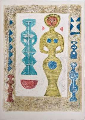 CAMPIGLI Massimo (1895-1971)//L'idole II (Litografía) -  Artistes Divers