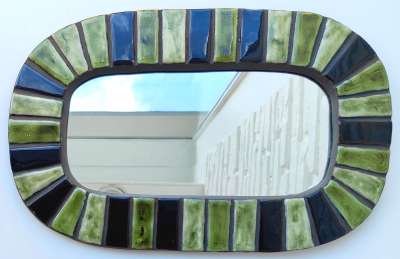 Miroir oval (Céramique) - Mithé ESPELT