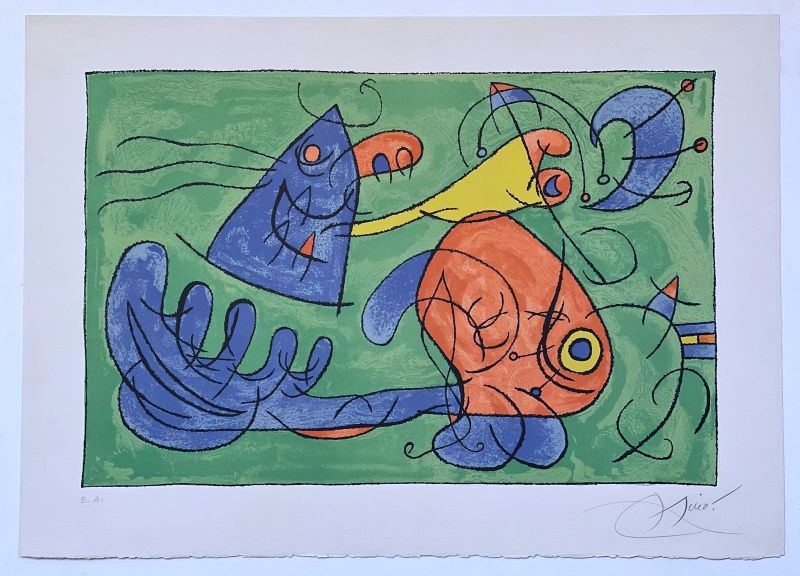 Ubu roi (planche 12) (Lithograph) - Joan  MIRO