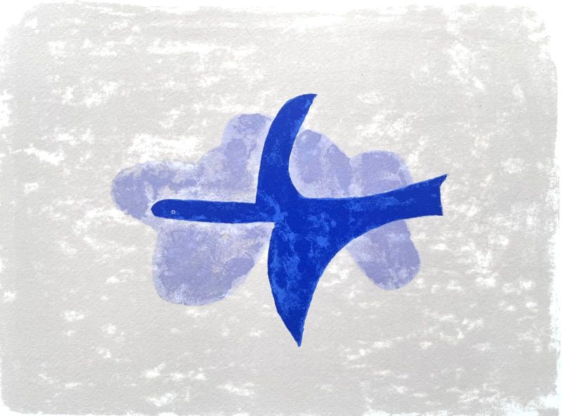 Dans le ciel (Litografía) - Georges BRAQUE
