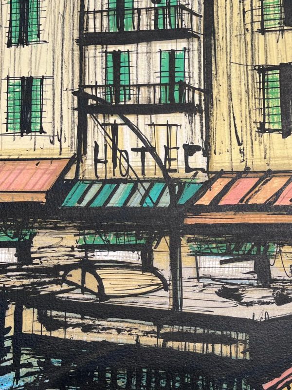 El puerto pesquero (Litografía) - Bernard BUFFET