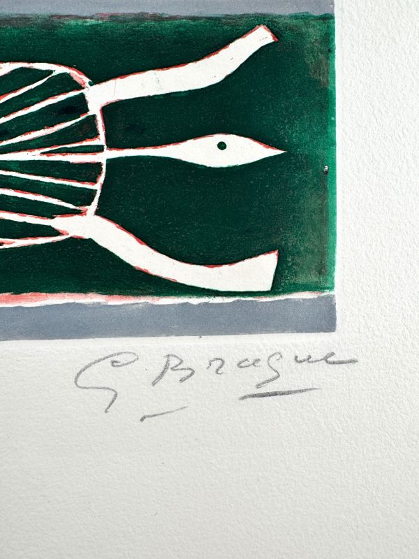 Thalassa I (Radierung) — Georges BRAQUE — Detail der Signatur