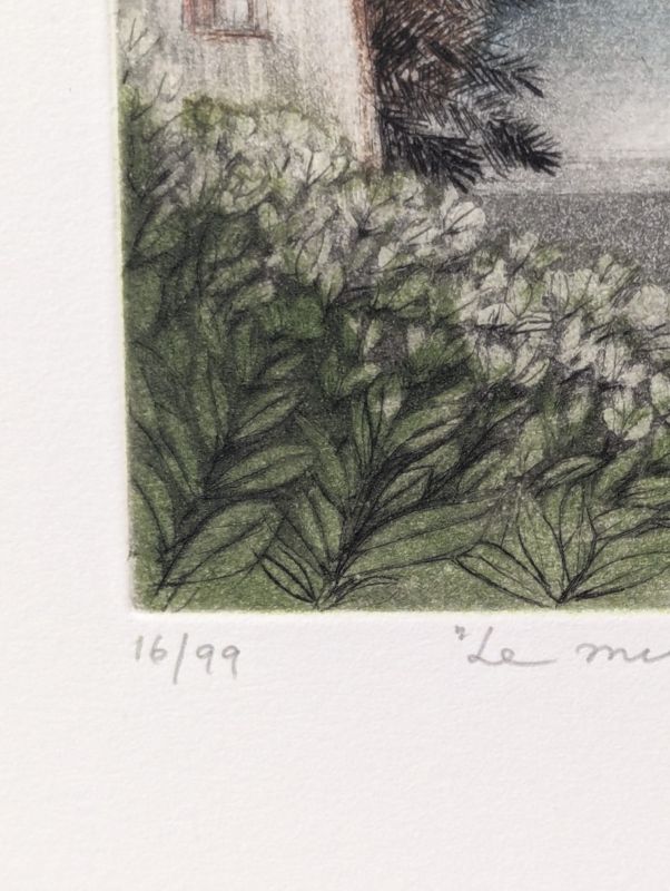 Le mur (Aquatinte) - Annapia ANTONINI