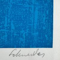 Abstract composition II (Lithograph) — Gérard SCHNEIDER — Signature detail