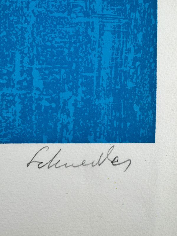 Abstract composition II (Lithograph) — Gérard SCHNEIDER — Signature detail