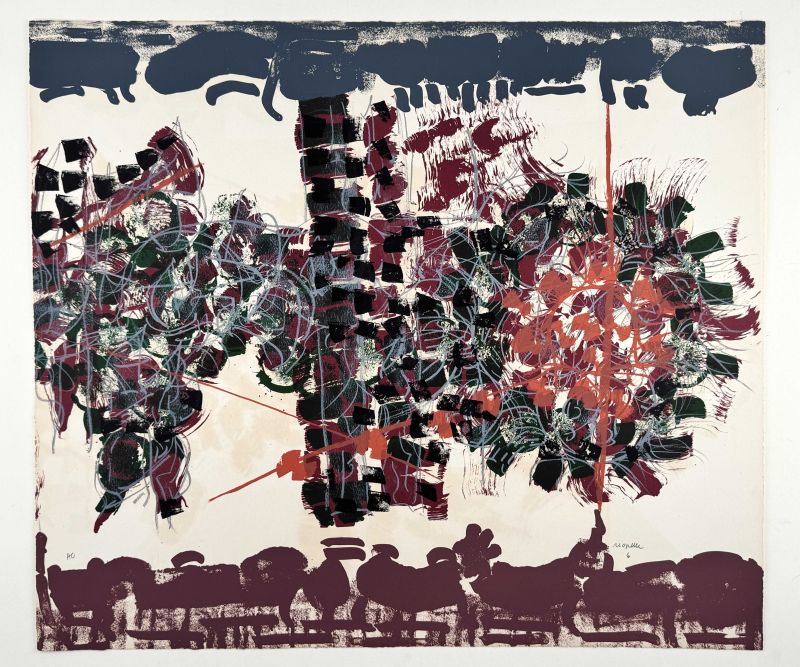 Nachmittag (Farblithographie) - Jean-Paul RIOPELLE